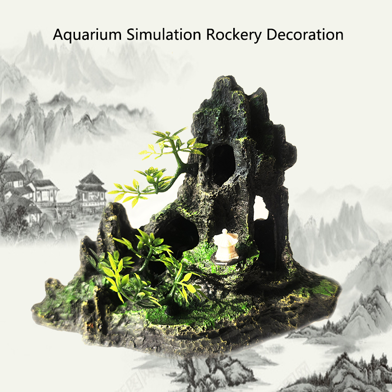 Aquarium Plant Substrate - Akuarium Resin dekorasi gunung batu karang