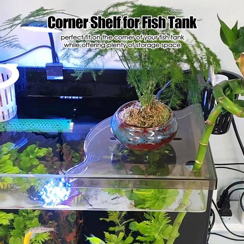 Aquarium Plant Holder - Rak Sudut Tangki Ikan Rak Frag