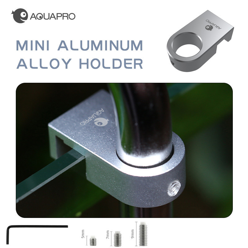 Aquarium Planted Tank Filter - Pemegang campuran aluminium Mini akuarium, braket