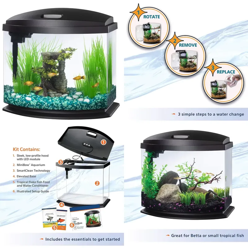 Aquarium Planted Tank Filter - Akuarium Hidroponik Tanaman Akrilik Kaca Transparan