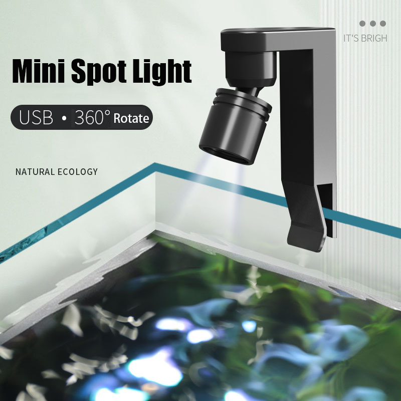 Aquarium Plant Light - Lampu Penjepit USB Lampu Sorot Warna