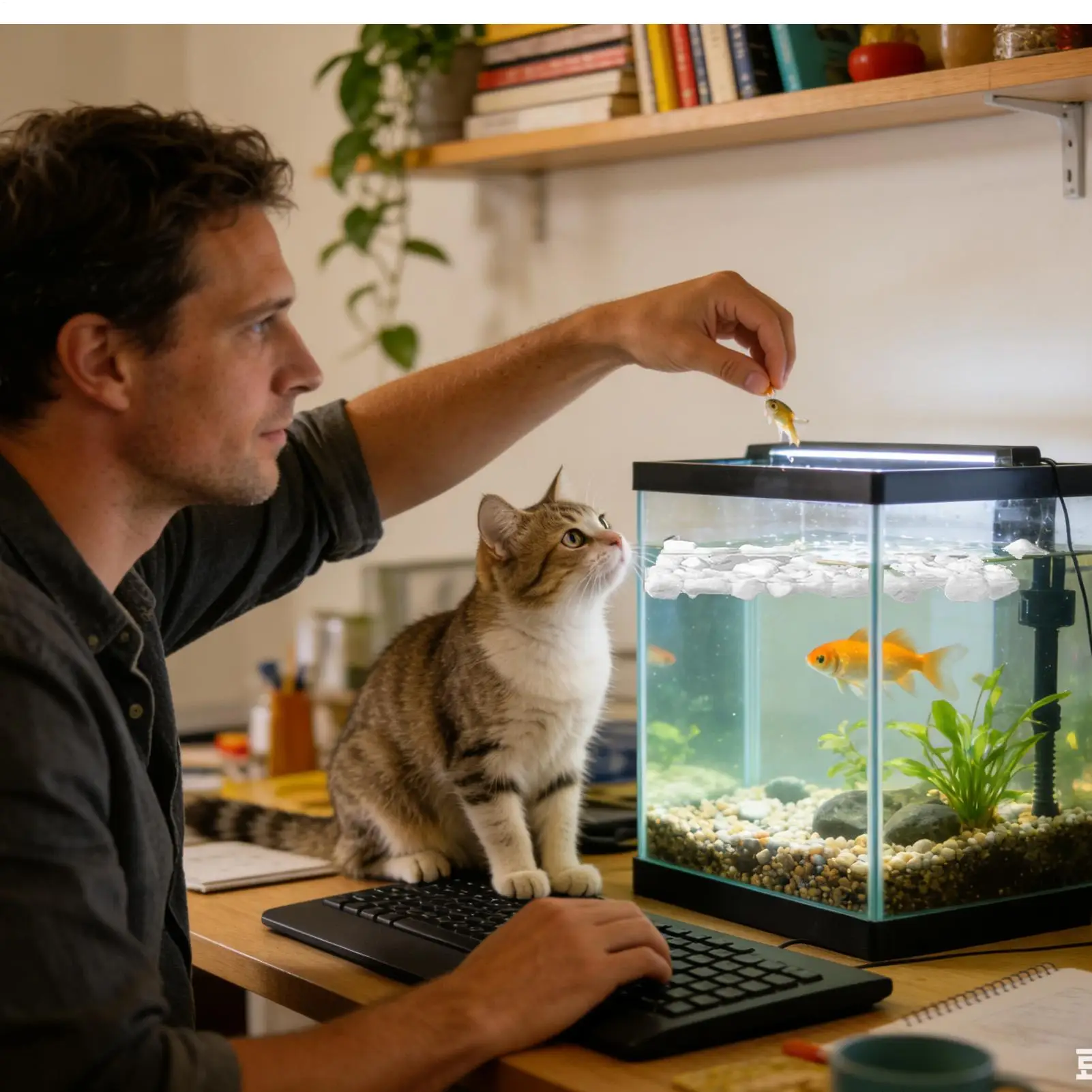 Aquarium Planted Tank Filter - Filter Floss untuk Akuarium, Membersihkan Kotoran