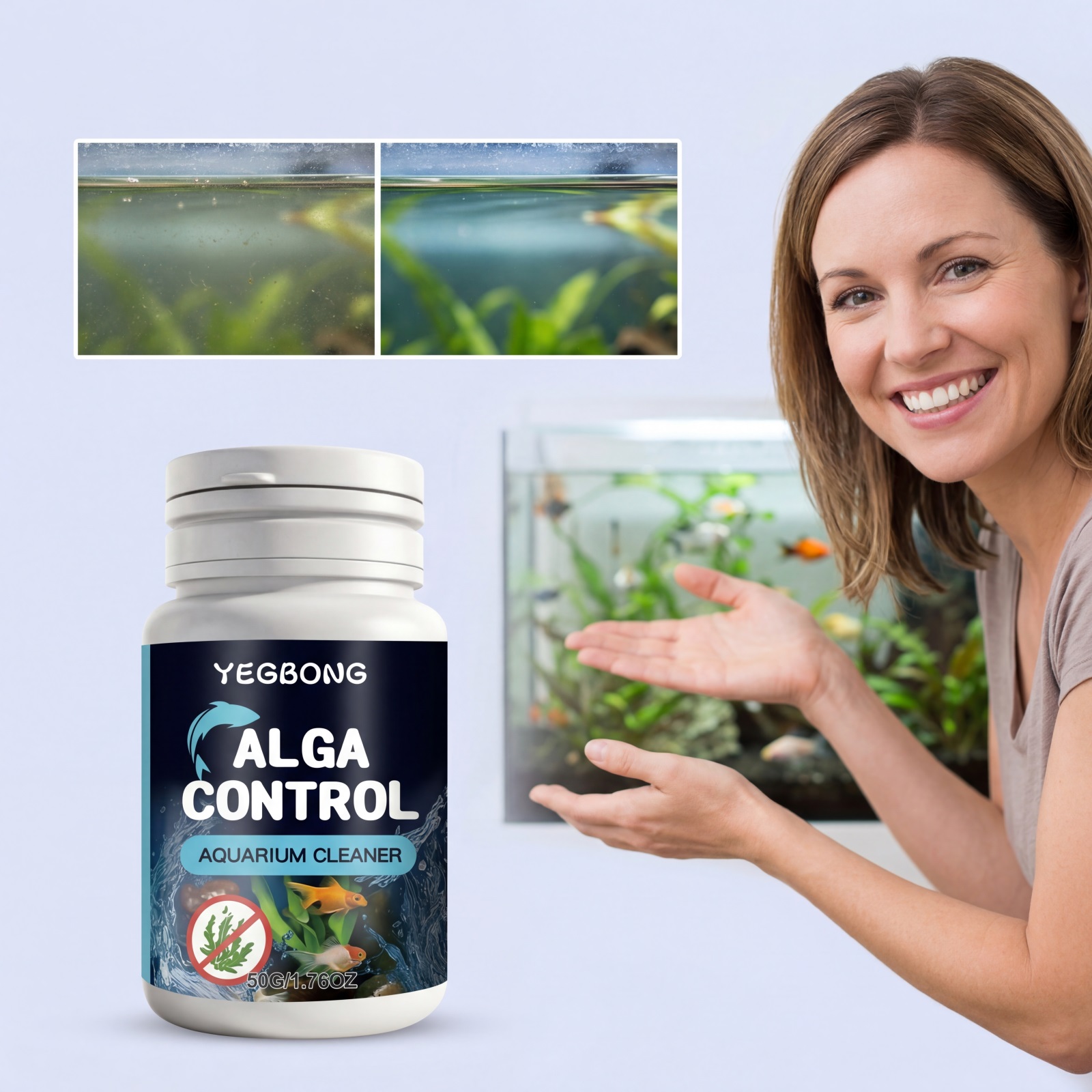 50g Bubuk Pembersih Akuarium P - Planted Aquarium Algae Control ulasan dan harga