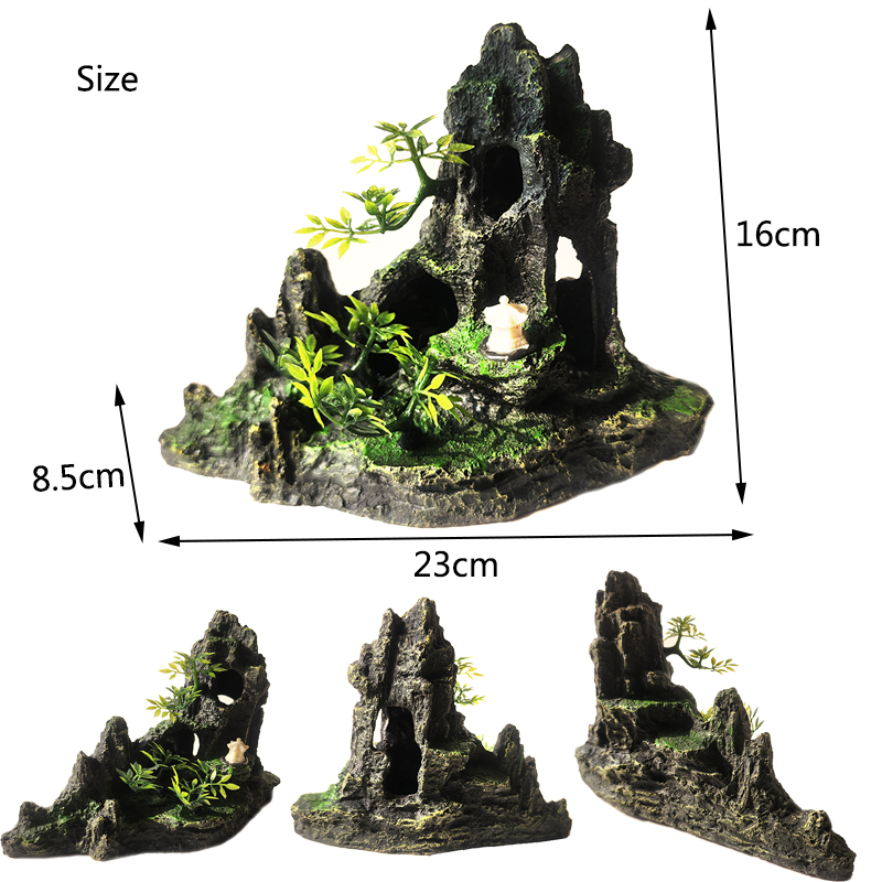 Akuarium Resin dekorasi gunung - Aquarium Plant Substrate ulasan dan harga