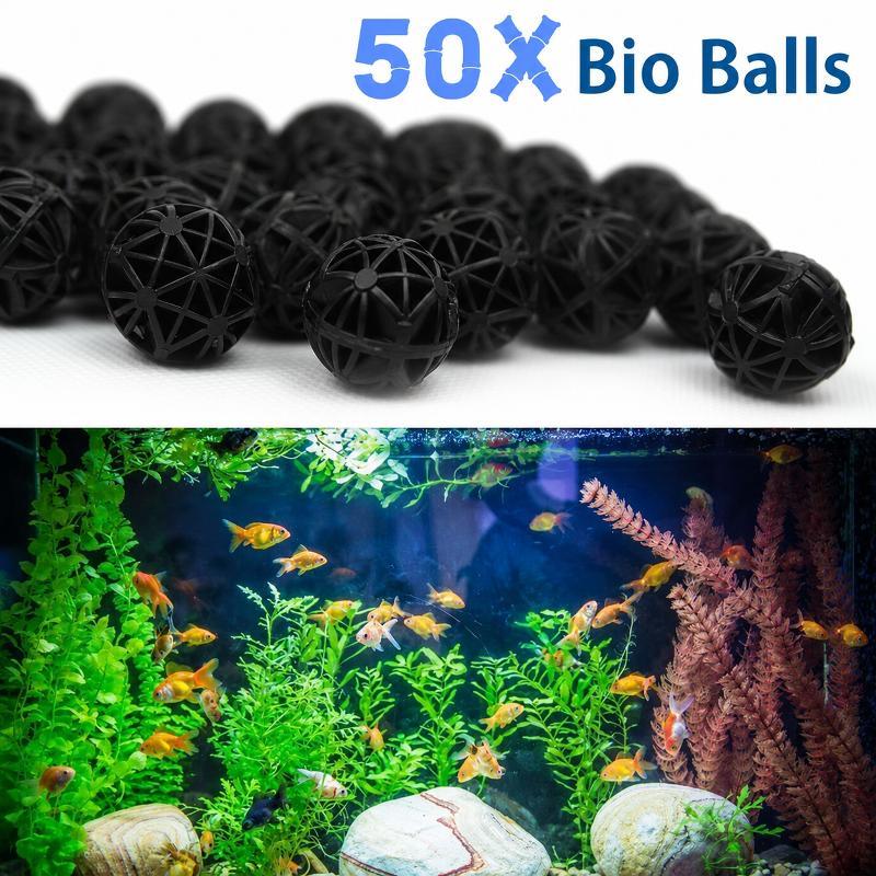 50 Buah Bola Filter Bio Akuari - Aquarium Planted Tank Filter ulasan dan harga