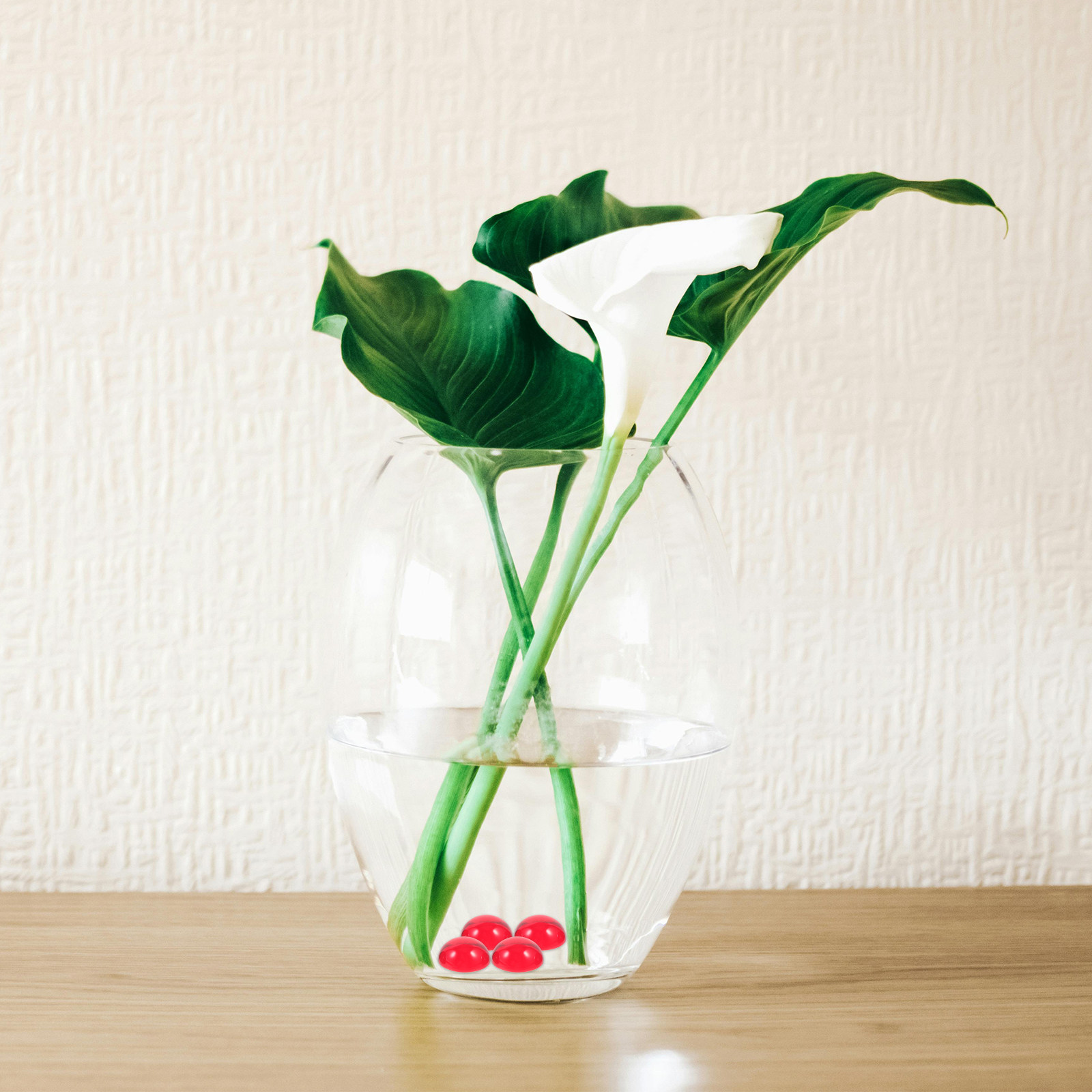 50 buah manik-manik kaca merah - Planted Tank ulasan dan harga