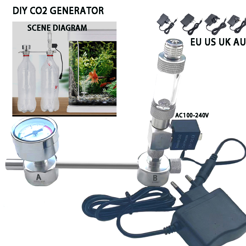 Kit Sistem Generator CO2 DIY u - Aquarium Liquid Carbon ulasan dan harga