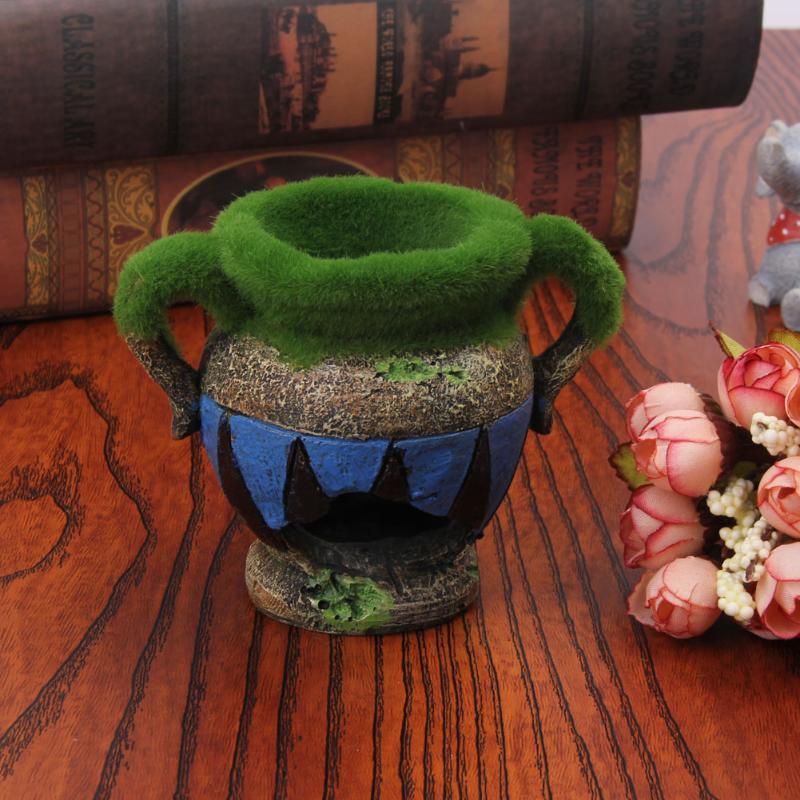 1 buah vas Resin dengan Akseso - Aquarium Moss ulasan dan harga