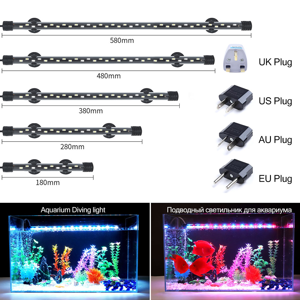 Lampu Akuarium LED 90-260V Lam - Aquarium Plant Light ulasan dan harga